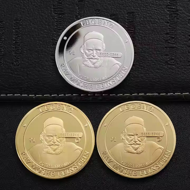 Custom Logo 3D Zinc Alloy Challenge Coins with Gold / Silver / Bronze Plating