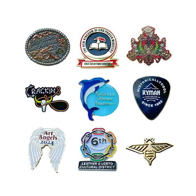 Custom Logo Hard Enamel Lapel Pins in Zinc Alloy for Promotional Gifts