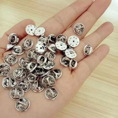 Good price No Tools Required Nickel Plated Brass Butterfly Clutch Pin Back with 8mm/10mm/12mm Size for Secure Locking online