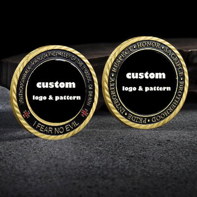 Good price Customized Size Zinc Alloy Challenge Coins with Die Cutting Printing for Souvenirs online