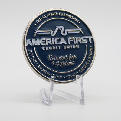Custom Brass Commemorative Coin with Soft Enamel Craft and 2 Inch Size for Business Gifts