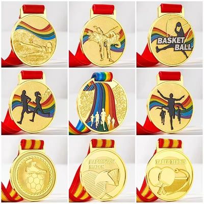 3D Engraved Zinc Alloy Custom Medal for Sports Achievements with Personalized Design