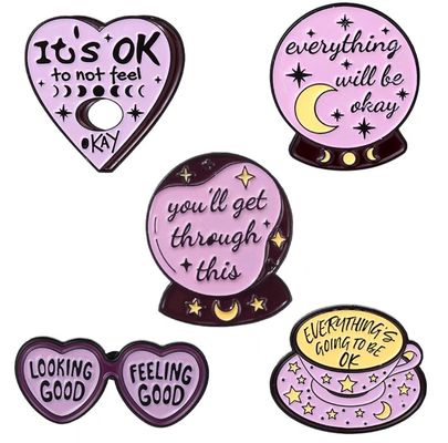 Wholesale Metal Pins Glitter Brooch Anime Hard Enamel pin Soft Lapel Badge Custom Enamel Pin