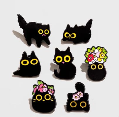 High Quality Casting Metal Crafts Rose Gold Plating Badge Pin Metal Hard Custom Enamel Pins