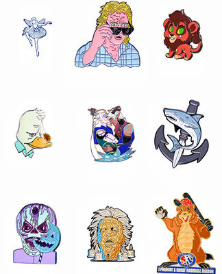 Custom Soft Enamel Pin with Glitter Metal Badge for Anime & Cartoon