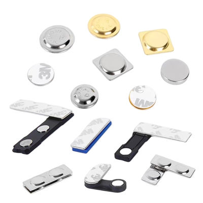 Good price Neodymium Rectangular Badge Magnet Adhesive Custom Magnetic Name Tags online