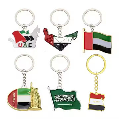 Custom 3D Logo Metal Keychain with Soft Hard Enamel