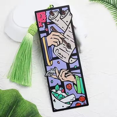 Promotional Gifts Enamel Zinc Alloy Metal Bookmark Custom Personalized Bookmark 3D Cute Cartoon Anime Bookmarks for Book