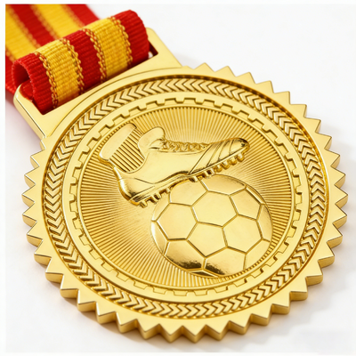 Premium Brass & Copper Football Medals –  Award for Sports Eventsties