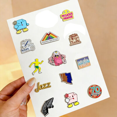 Good price Create your own custom enamel pin with soft or hard finish, glitter, and cute cartoon anime design. online