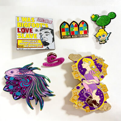 Good price Custom Metal Lapel Pin with Personalized Logo Glittering Colors and Customer Size Options online