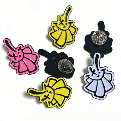 Wholesale Custom Hard and Soft Enamel Pins with Silk Screen Printing for Clothing and Accessories
