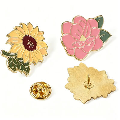 Custom hard or soft enamel metal lapel pins from factory direct wholesale for decorative jerseys and clothes.