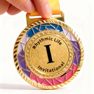 Good price Custom Shape Gold Silver Copper Painted Race Medals with Zinc Alloy Material for Sports Awards online