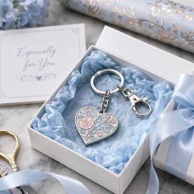 Custom Key Chain with Customizable Branding Durable Metal Construction and Versatile Attachment Options for Promotional Gifts