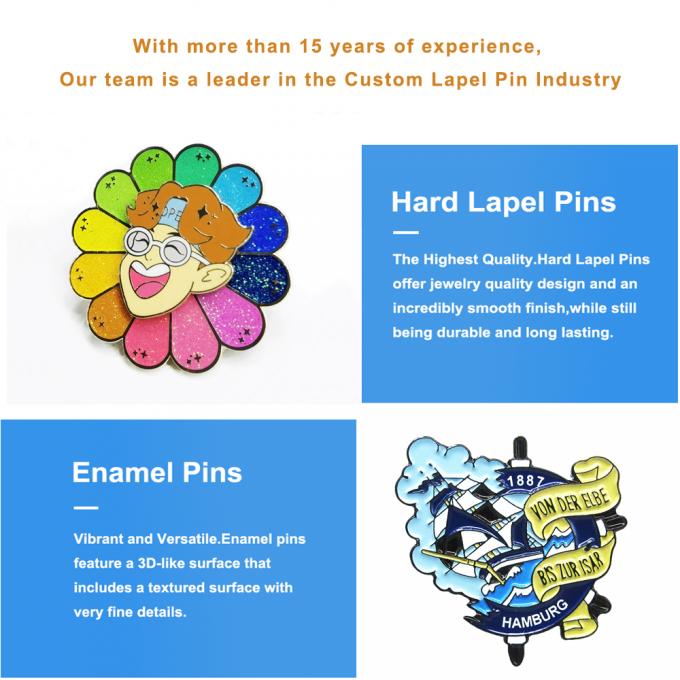 Custom Bulk Metal Cute Cartoons Anime Lapel Pin Badge Soft Hard Enamel Pins with Custom Logo Design 6