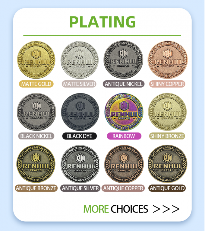 Souvenir Personalized Manufacturers Antique Zinc Alloy Commemorative Copper Brass Holder Metal Silver Gold Custom Challenge Coin 5