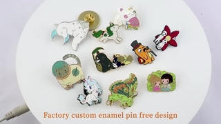 High Quality Rude Hype Beast Tiger Lion Animals Dyed Metal Enamel Pins