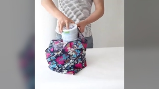 Custom Printed Tote Bags - Foldable Recycled Polyester, Full Color Shopping & Promotion Bags