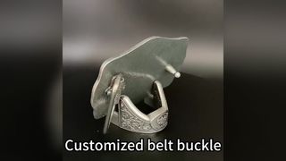 Custom Zinc Alloy Belt Buckle with Eco-friendly Finish and Personalized Logo for Men and Women