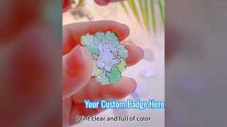 Custom Acrylic Badge Brooch Design Your Own
